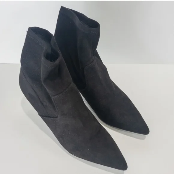 Alfani Bambey Faux Suede Ankle Boots Black - Picture 4 of 6